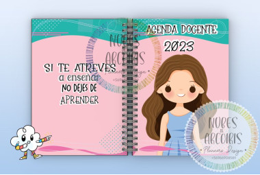 Agenda Docente, Modelo Mujer SIN FECHAR