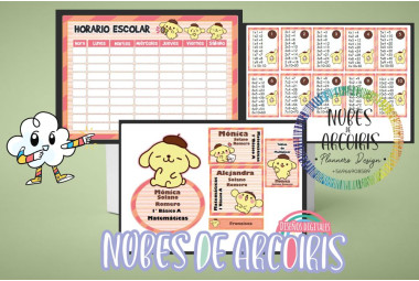 Kit etiquetas escolares SANRIO