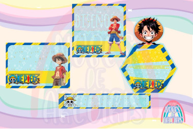 20 Kits Etiquetas escolares variadas