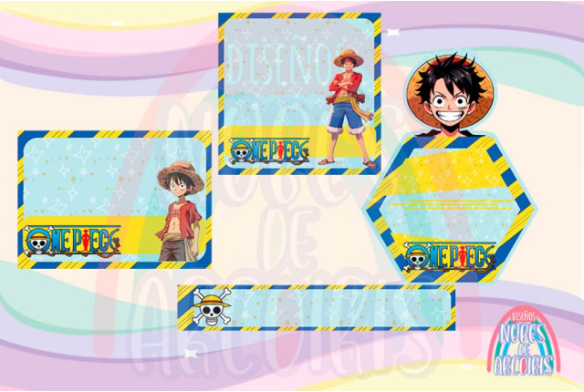 20 Kits Etiquetas escolares variadas