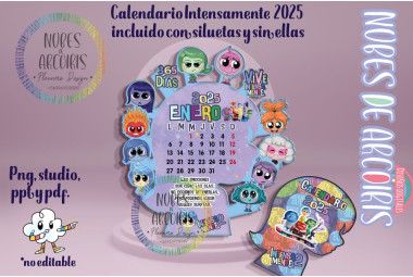 Calendario Silueta INTENSAMENTE