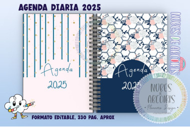 Agenda Diaria Formal Femenina 2025 