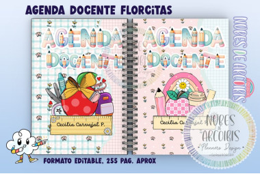 Agenda Docente Florcitas, versión sin fechar.