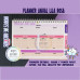 Planner Horizontal Lila Rosa