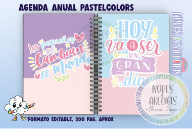 Agenda Pastel Colors Eterna (sin fechar)