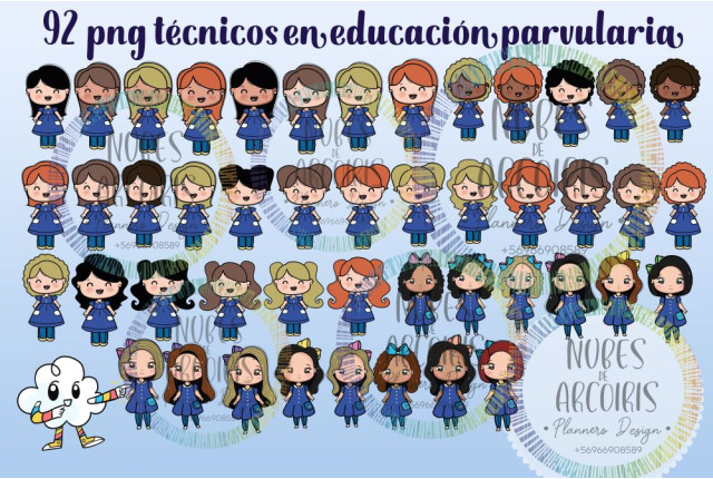 Clipart Técnicos en Educacación parvularia