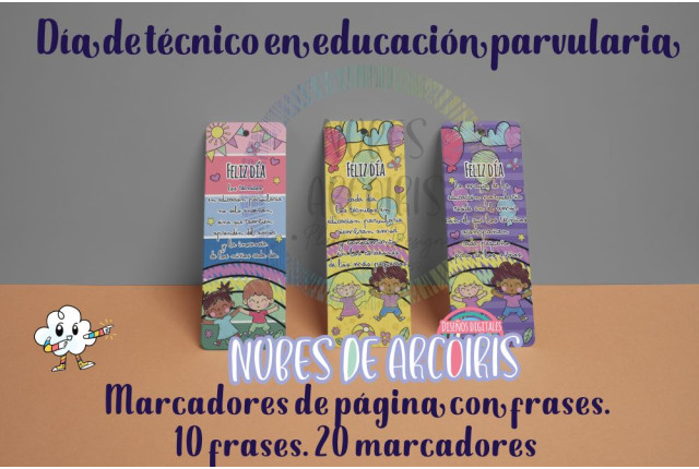 Marcadores de Página para Técnicos en Educación Parvularia.