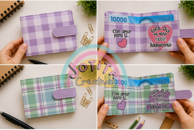 Mini billeteras de papel (sobre para dinero) 