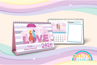 Kit Fotocalendario Día de los Enamorados 2026