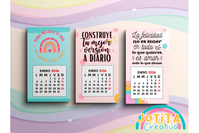 KIT Mini Calendarios 2026