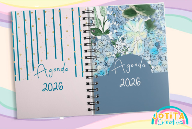 Agenda 2026 Femenina con horas Agenda 2026 Femenina con horas