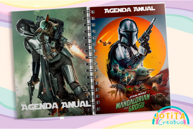 Planificador Anual Mandalorian y Grogu