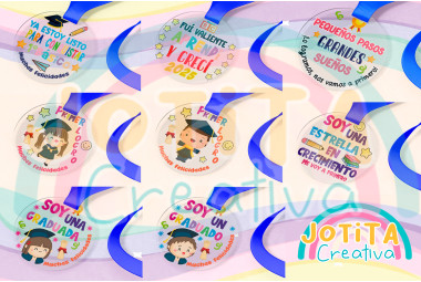 Kit Medallas Graduaditos