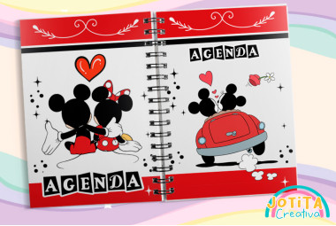 Planificador Anual Mickey Minnie Love