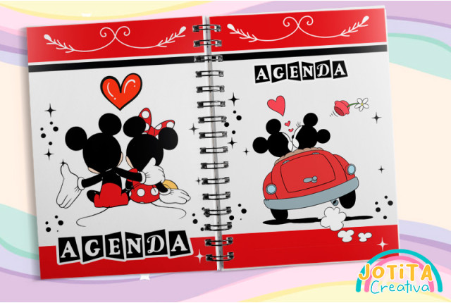 Planificador Anual Mickey Minnie Love