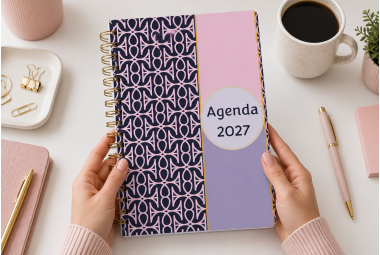 Agenda Corporativa Semanal 2027 Clásica Femenina