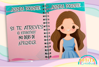 Agenda Docente, Modelo Mujer SIN FECHAR