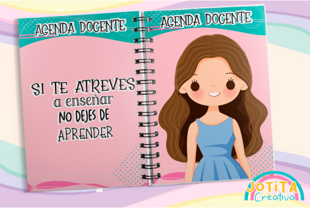 Agenda Docente, Modelo Mujer SIN FECHAR