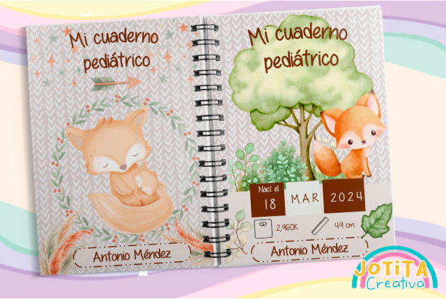 Cuaderno pediátrico Zorrito Baby