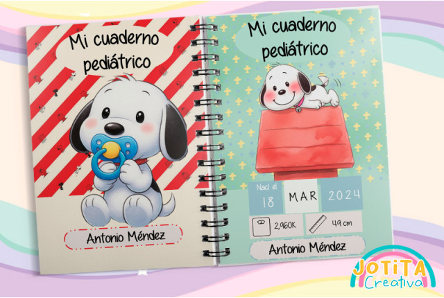 Cuaderno pediátrico Snoopy Baby