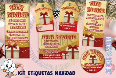 Kit etiquetas Navideñas.