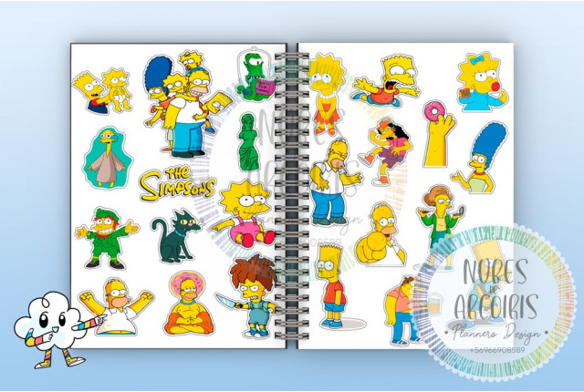 STICKERS LOS SIMPSONS (7)