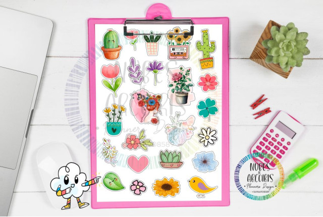 STICKERS PLANTITAS Y FLORES (7)