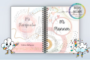 PLANNER DIARIO SIN FECHAR PALO ROSA